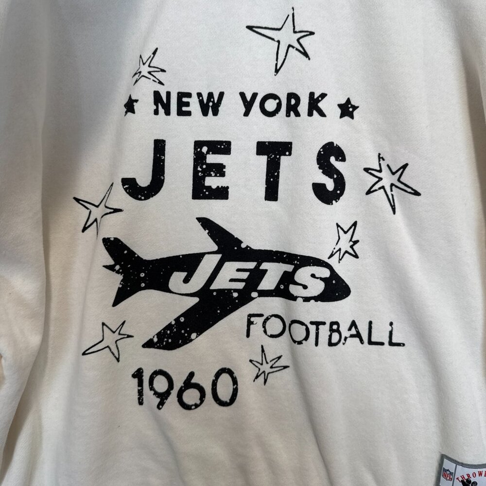 Mitchell & Ness New York Jets Throwbacks Logo Sweatshirt Womens XL 60s NEW‎ NWT - Picture 4 of 10